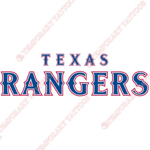 Texas Rangers Customize Temporary Tattoos Stickers NO.1977